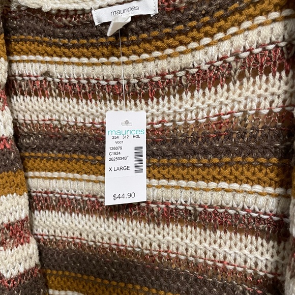 NEW Maurices brown-toned cardigan - Picture 2 of 2